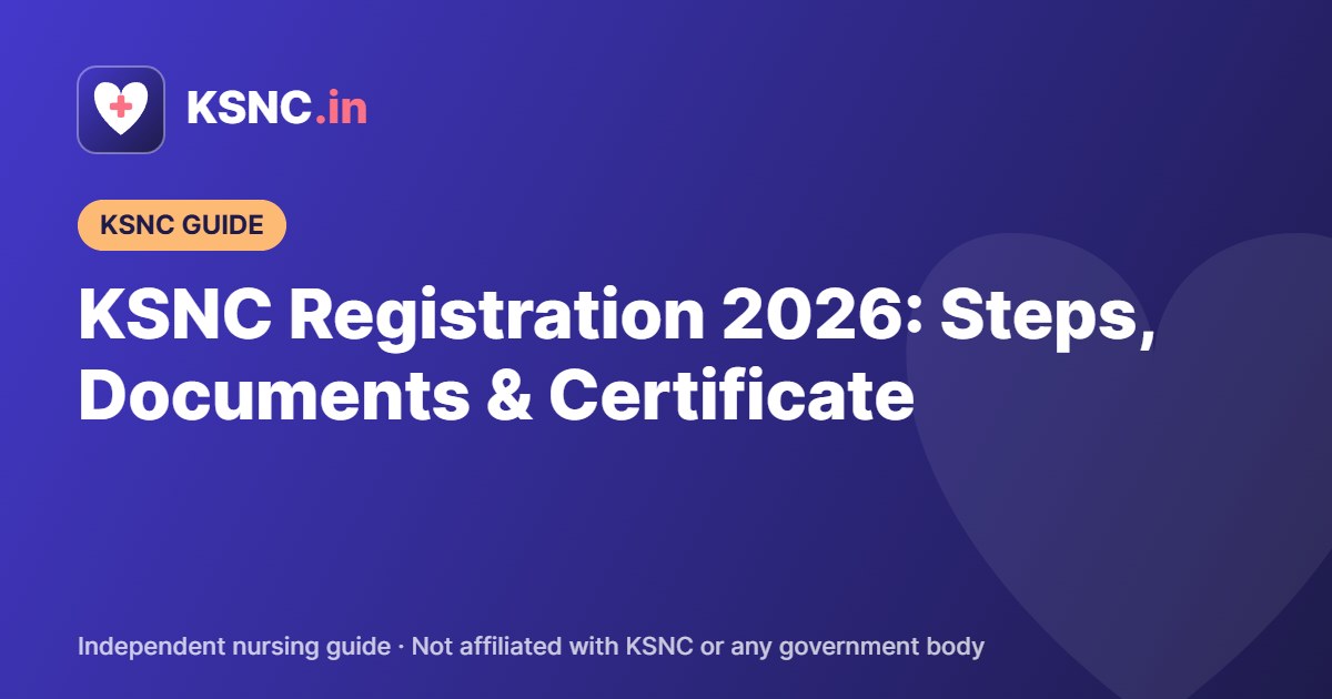 KSNC Registration 2026: Steps, Documents & Certificate